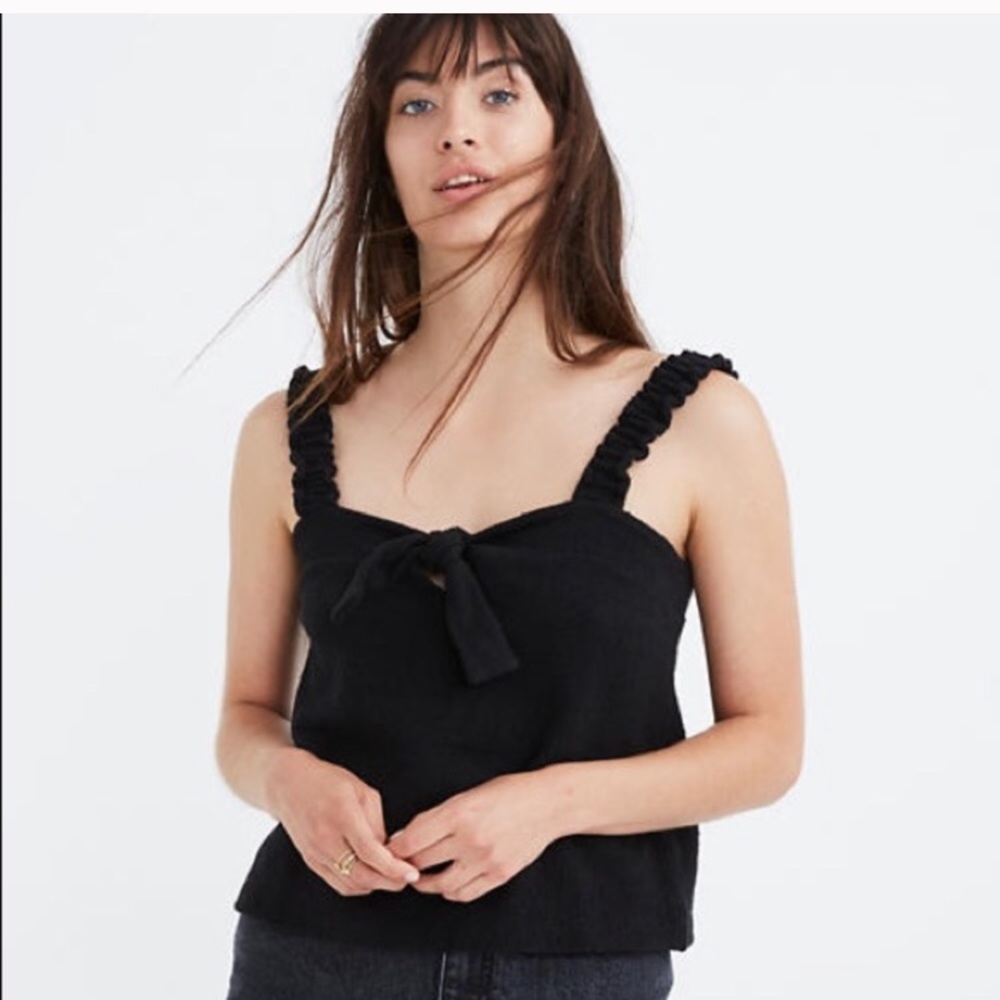 Madewell Texture & Thread Front Tie Camisole